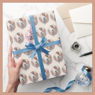 Papier Cadeau Maman doit être aquarelle florale attend mère