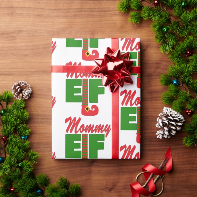 Papier Cadeau Maman Elf (Cadeau de vacances)