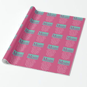 Papier Cadeau Maman - papier d'emballage cadeau du jour ou de