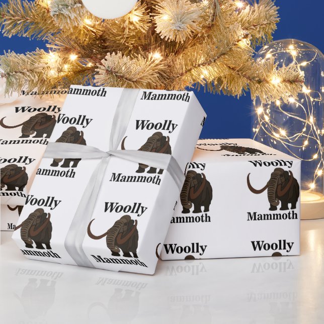Papier Cadeau Mammoth laineux (Vacances)