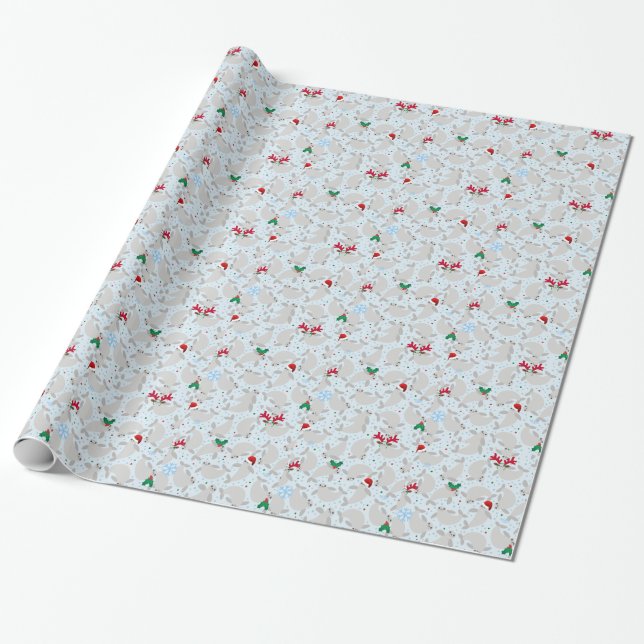 Papier Cadeau manat de noël (Déroulé)