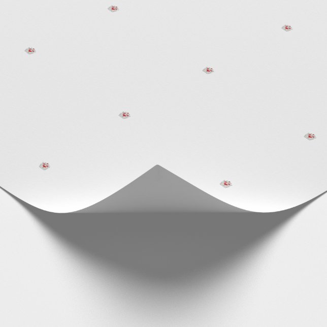 Papier Cadeau Mandala papillon floral | Design d'art Boho pourpr (Coin)