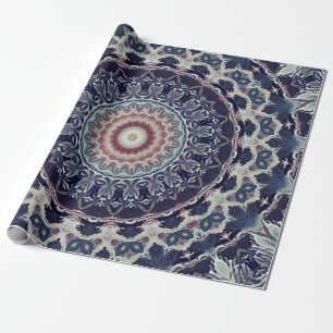 Papier Cadeau Mandala ronde sans couture motif arabe k