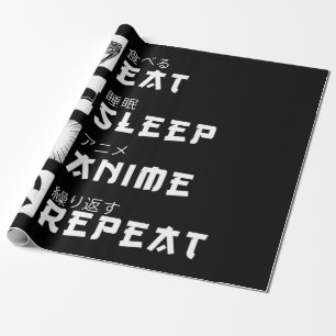 Papier Cadeau Mangez le sommeil Anime Répétez le manga amoureux 
