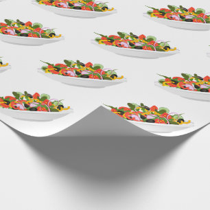 Papier Cadeau Mangez plus de plantes frais motivation salade let