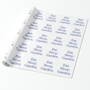 Papier Cadeau Mangez. Sommeil. Jardin
