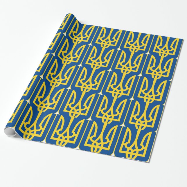 Papier Cadeau Manteau de l'Ukraine des bras (Déroulé)