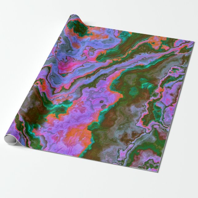Papier Cadeau Marbre aigre (Déroulé)