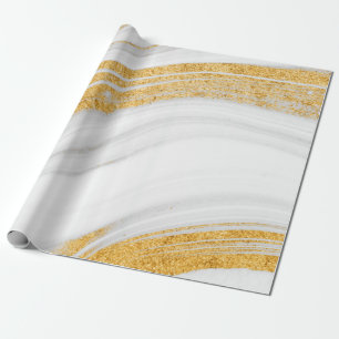 Papier Cadeau Marbre blanc Cool tendance Texture Parties scintil