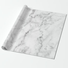 Papier Cadeau Marbre blanc et gris Faux