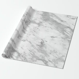 Papier Cadeau Marbre blanc moderne Faux No 4a