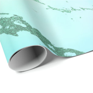 Papier Cadeau Marbre bleu rose violet Aqua Mint de luxe