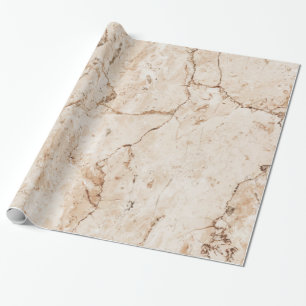 Papier Cadeau Marbre crème beige