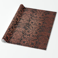 MARBRE DAMASK2 NOIR ET MÉTAL BALAYÉ PAR CUIVRE