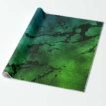 Marbre de verre noir Imprimer Abstrait Tropical Me