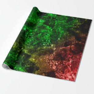 Papier Cadeau Marbre multicolore en motif naturel, Le mélange de