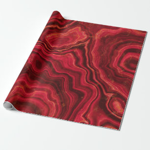 Papier Cadeau Marbre rouge