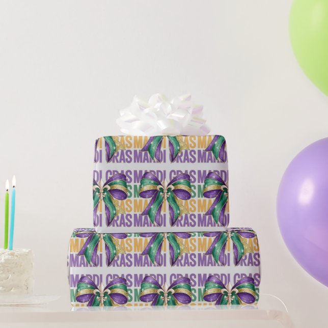 Papier Cadeau Mardi Gras Et Vaches (Cadeaux de fête)