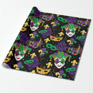 Papier Cadeau Mardi gras Mardi Mardi Gras Carnaval