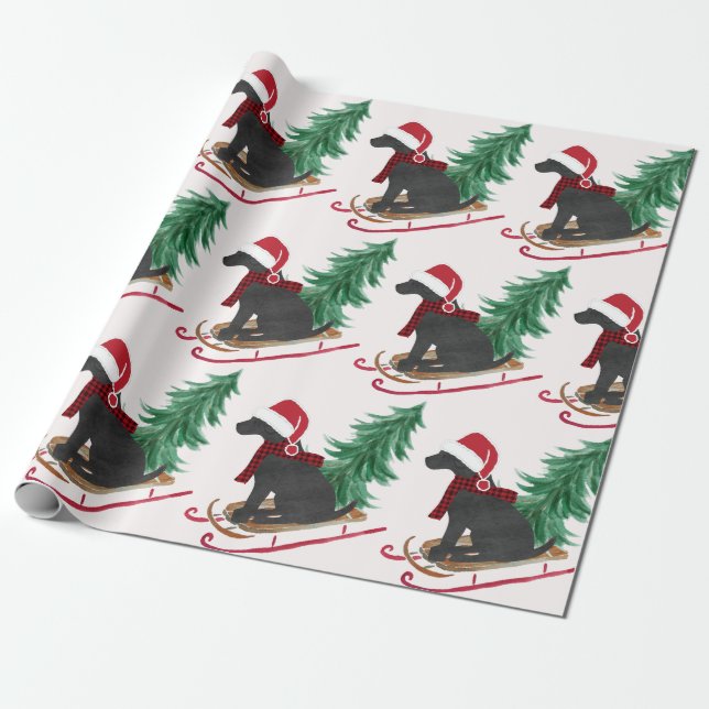 Papier Cadeau Marée noire de vacances Xmas (Déroulé)