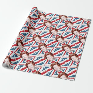 PAPIER CADEAU MARGARET THATCHER UNION JACK
