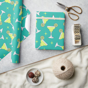 Papier Cadeau Margarita Cocktails Motifs