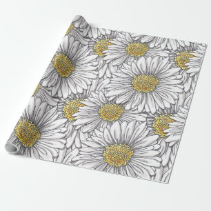 Papier Cadeau Marguerites