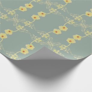 Papier Cadeau Marguerites en gris Toutes les occasions
