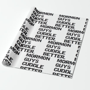 Papier Cadeau Mari ami Noël Anniversaire Mormon Guys