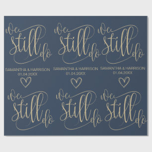 Papier Cadeau Mariage Nautique Faveur Classique Nous le faisons 