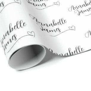 Papier Cadeau Mariage Noms des Couples