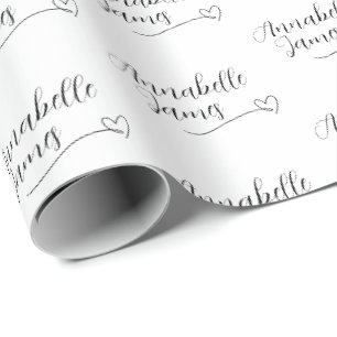 Papier Cadeau Mariage Noms des Couples Cadeau