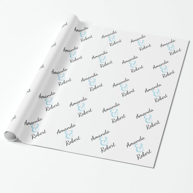 Papier Cadeau Mariage personnalisé (Déroulé)