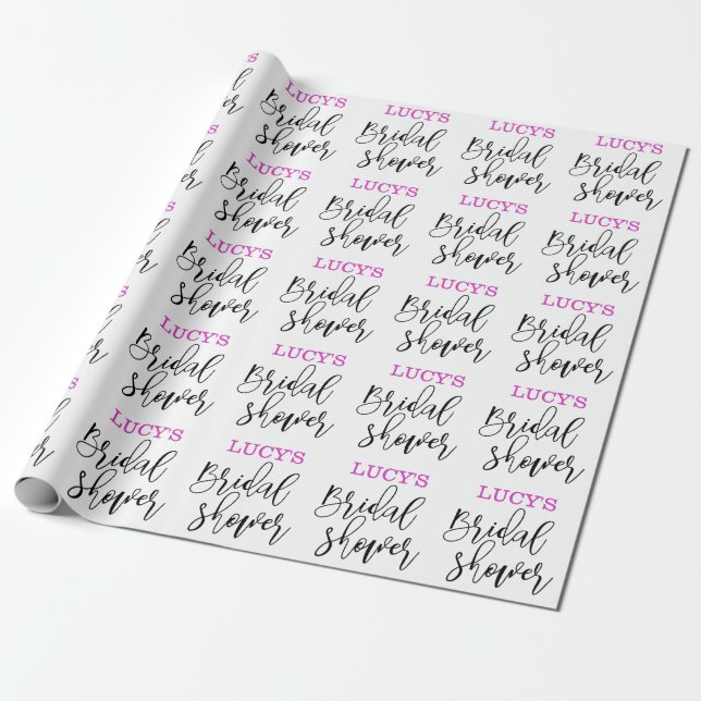 Papier Cadeau Mariage personnalisé (Déroulé)