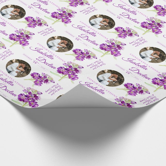 Papier Cadeau Mariage photo stock de couleur d'eau (Coin)