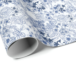 Papier Cadeau Mariage sur le thème Toile-De-Jouy