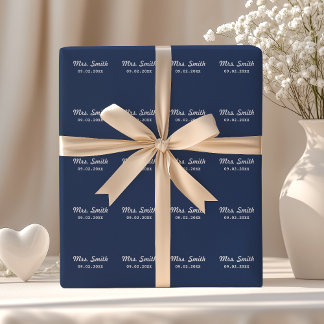 Papier Cadeau Mariage sur mesure de la mariée