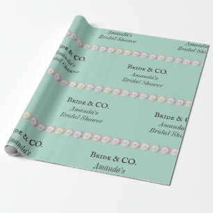 Papier Cadeau Mariée Élégante & Co Salle de Bain de Mariage Perl