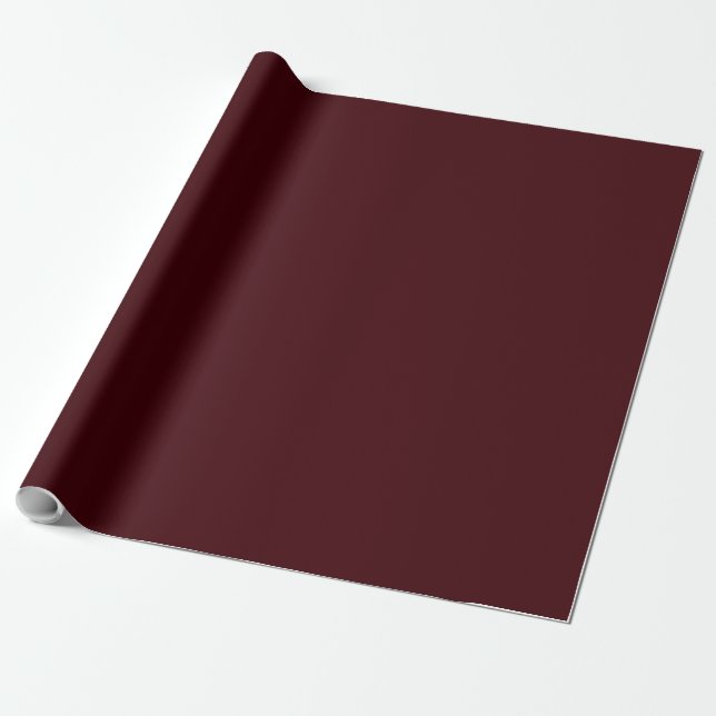 Papier Cadeau Marron rouge foncé (Déroulé)