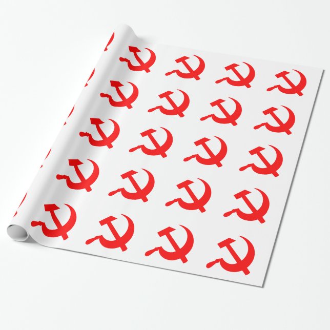 Papier Cadeau Marteau et faucille (Déroulé)