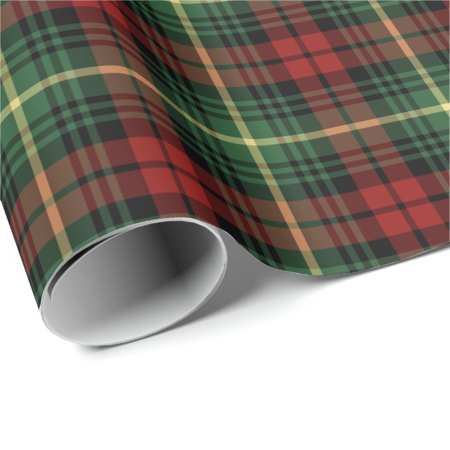 Papier Cadeau Martin Clan Tartan (Coin rond)