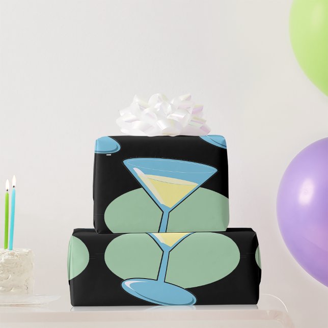 Papier Cadeau Martini Drink (Créateur téléchargé)