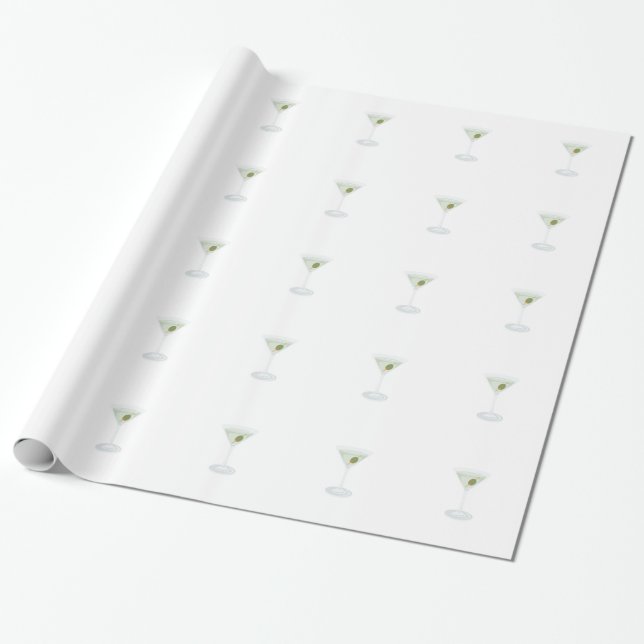 Papier Cadeau Martini haut droit (Déroulé)
