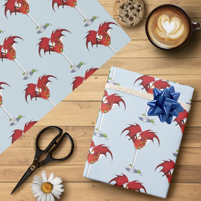 Papier Cadeau Martini Imaginaire Red Dragon (Créateur téléchargé)
