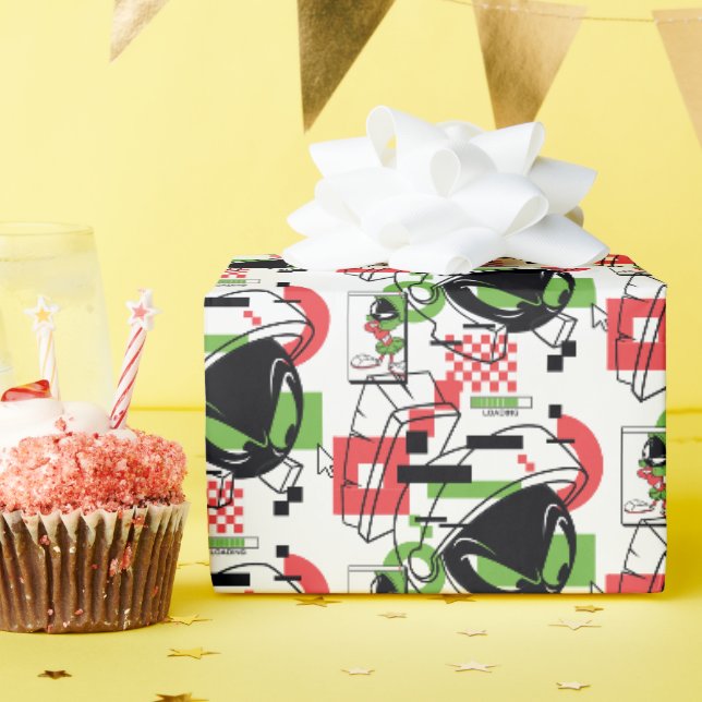 Papier Cadeau MARVIN THE MARTIAN™ Glitch (Fête d'anniversaire)