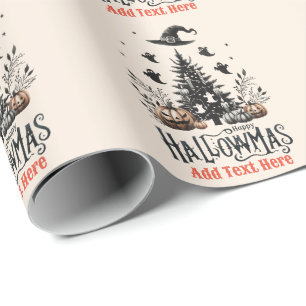 Papier Cadeau Mashup de Noël d'Halloween