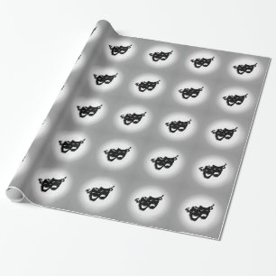 Papier Cadeau Masques de théâtre de comédie et de tragédie
