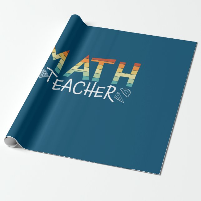 Papier Cadeau Math Teacher (Déroulé)