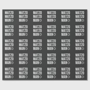 Papier Cadeau Matzo Matzo Man Jewish Hanoukka