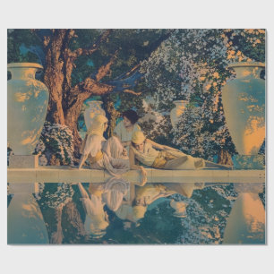 Papier Cadeau Maxfield Parrish Le Jardin d'Allah 1918 Beaux-Arts